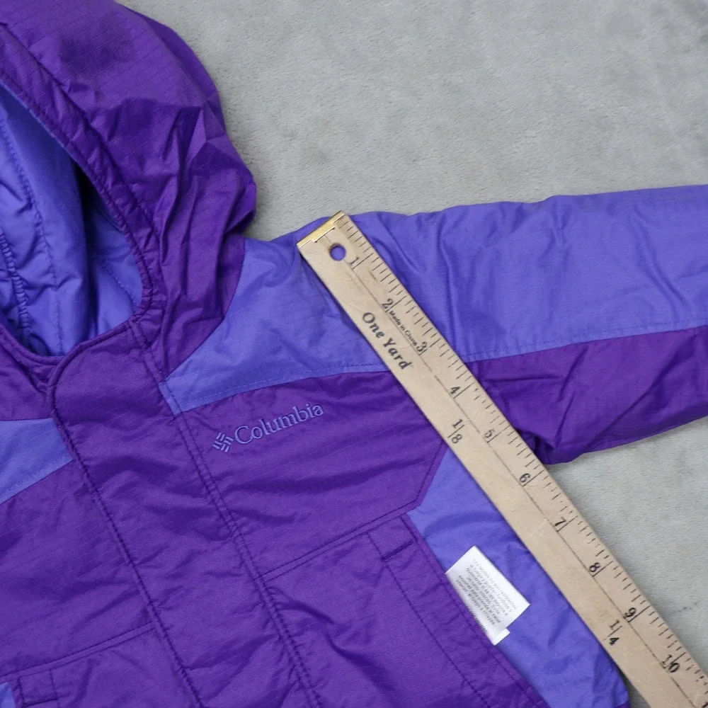 Columbia Jacket Enfant 6-12M Blue Insulated Hooded Full Zip Light Pack Puffer‎